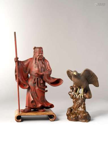 A JAPANESE TSUISHU LACQUER FIGURE MEIJI ERA, 19TH/20TH CENTU...