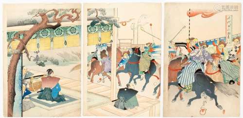 YOSHU / TOYOHARA CHIKANOBU (1838-1912)UTAGAWA YOSHIFUSA (ACT...