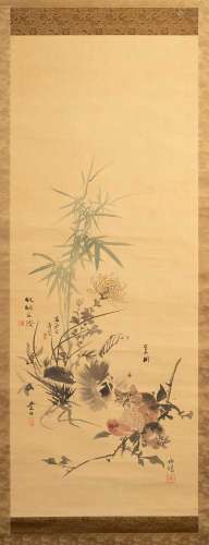 SATAKE EIRYO (1872-1937) SHIBA KEISEN (B.1874) MASUGI SEIKIN...