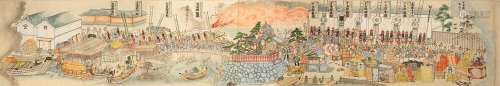 ANONYMOUSMEIJI ERA, 19TH CENTURYA rare Japanese makimono (ha...