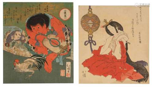 TOTOYA HOKKEI (1780-1850)EDO PERIOD, 19TH CENTURY Two Japane...