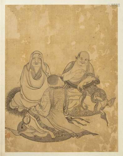 AFTER LI LONGMIAN (REPUBLIC PERIOD)PORTRAITS OF LUOHANA Chin...