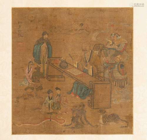 AFTER DING YUNPENG (19TH CENTURY)IMMORTALSTwo Chinese painte...