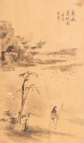 ATTRIBUTED TO WANG HUI LANDSCAPE WITH SCHOLARSEight Chinese ...