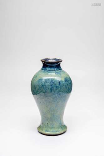 A CHINESE YIXING BALUSTER VASE18TH/19TH CENTURYThe red stone...