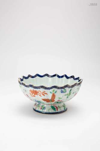 A CHINESE FAMILLE ROSE \'BUTTERFLIES AND FLOWERS\' BOWL19TH ...