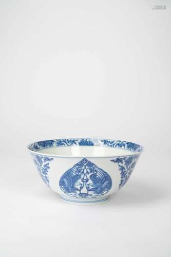 A CHINESE BLUE AND WHITE \'MARRIAGE\' BOWLKANGXI 1662-1722Th...