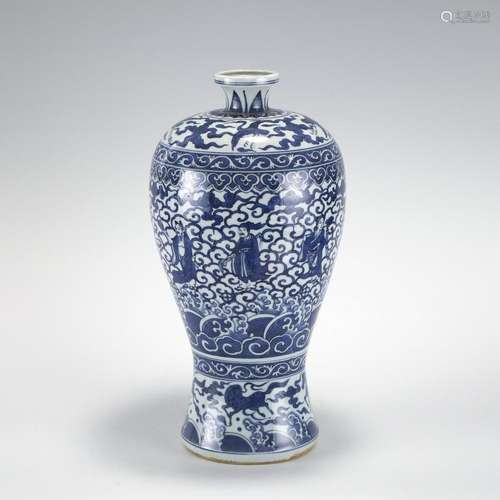 MING JIAJING BLUE & WHITE MEIPING JAR