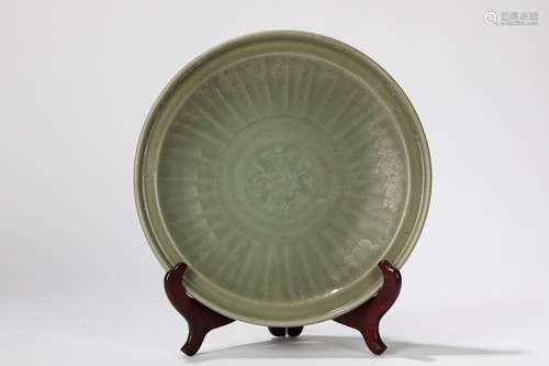 A celadon plate. China, late Yuan dynasty/ early Ming dynast...