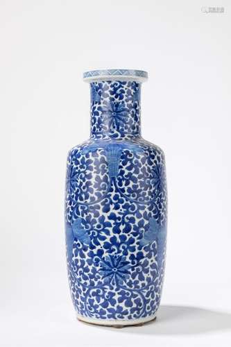 A blue and white porcelain vase. China, Guangxu Period (1875...