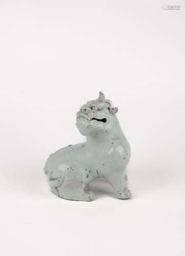 A white porcelain qilin. China, 19th c.