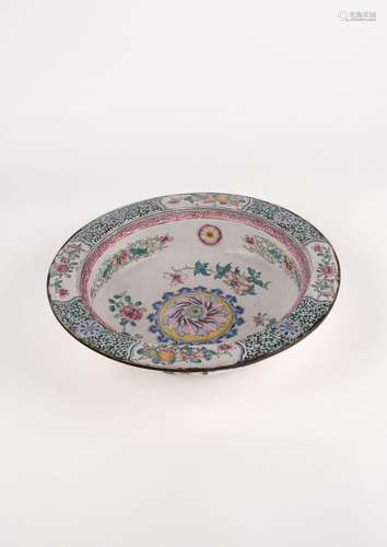 A Canton enamel bowl. China, 19th c.