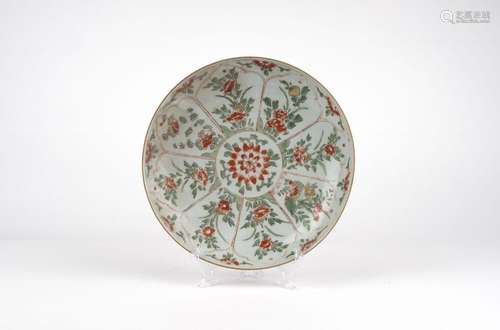 A Famille Verte porcelain plate. China, 18th c.