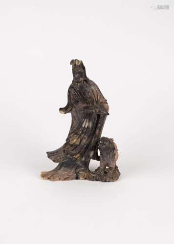 A soapstone Guanyin. China, late Qing dynasty