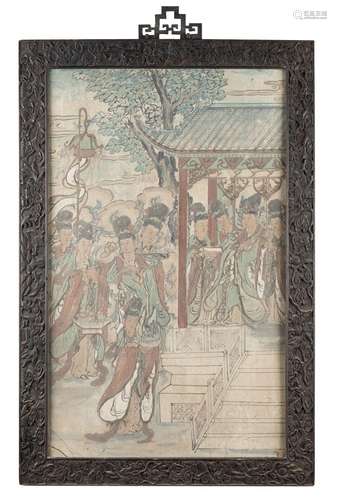 A painting depicting "The gifts to Empress Wu Zeitan&qu...