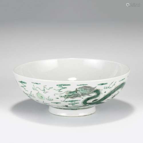 DAOGUANG GREEN GLAZED BOWL