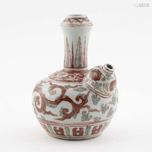 MING WUCAI DRAGON TEA POT