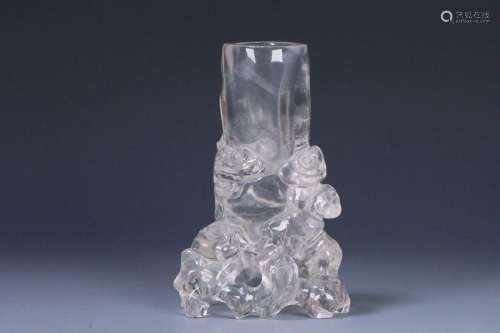 crystal flower holder