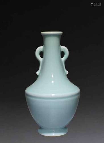 Azure Glazed Folded Shoulder Amphora