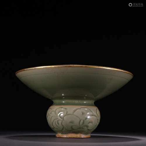 Yaozhou kiln engraved gold-covered slag bucket