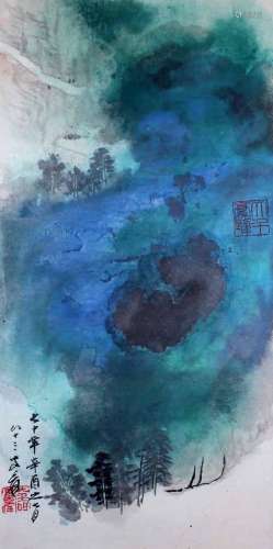 Zhang Daqian Splashed Ink Landscape