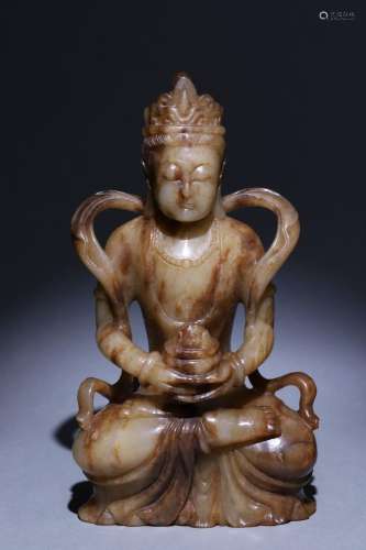 Hetian Jade Buddha Statue Ornament