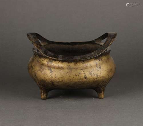 Chinese bronze incense burner, Ming