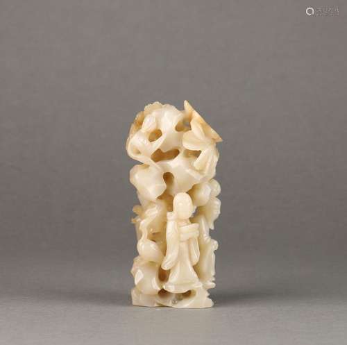 Chinese Hetian Jade Carving Ornaments