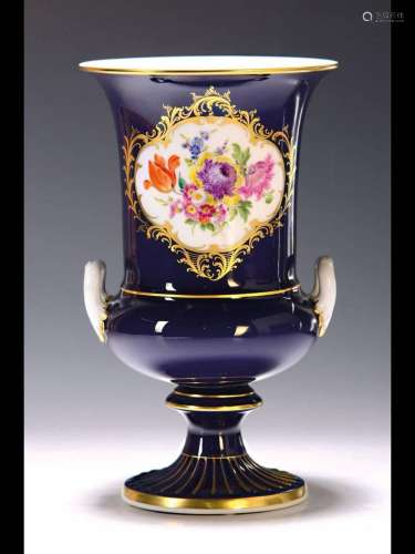 Double-handled vase/amphora vase, Meissen, mid-20th