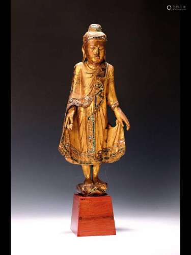 Standing Buddha, Burma, probably early 20th century,# #