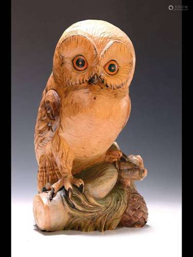 Sculpture of an owl, Tyrol, 2nd half of the 20th