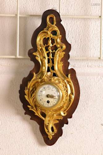 miniature-wall clock, France around 1910/20, in cartel