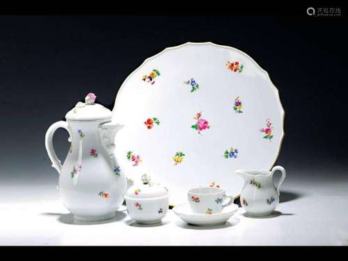 Mocha service, Meissen, mid-20th century, Form New