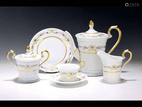 Coffee service for 6 people, Raynaud & Co. Limoges