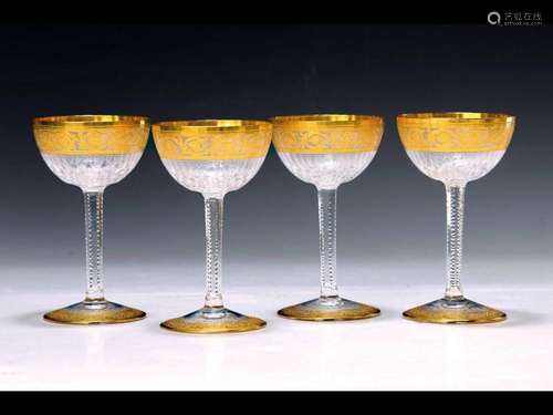 6 liqueur glasses, Cristallerie St. Louis, model