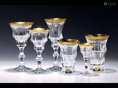 73 pcs. drinking glass service, Moser Karlsbad