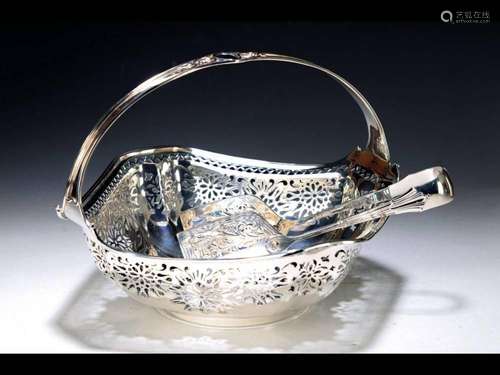 Magnificent handle bowl with pastry server, England