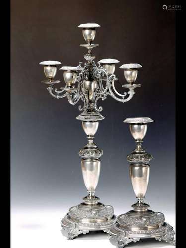 Large silver candelabra/ornamental