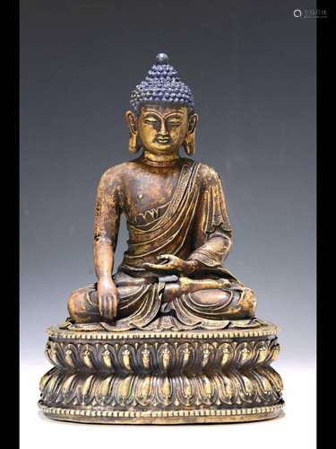 Shakyamuni Buddha, Tibet, 18th century, bronze