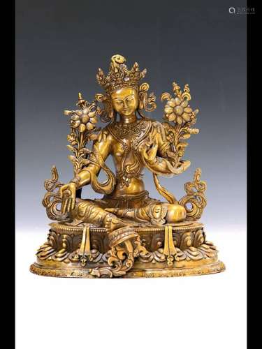 Tara/protective goddess, late 19th century, gesture of