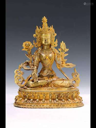 Tara/protective goddess, late 19th century, gesture of