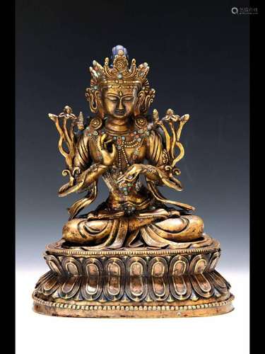 Maitreya Buddha, Tibet, 18th century, bronze, fine cast