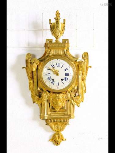 Large cartel clock, France, around 1860, in style of the
