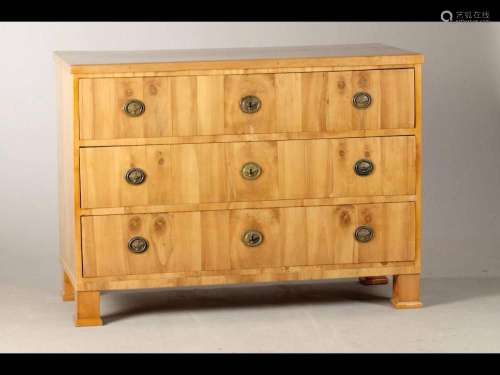 Biedermeier chest of drawers, German, around 1830, cherry