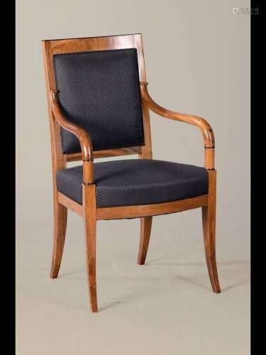Very elegant armchair, France, around 1830, solid