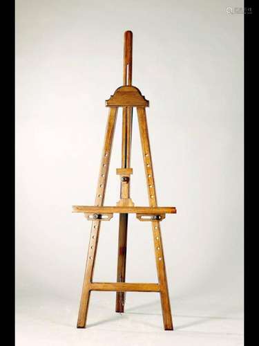 Easel, 20th century, hardwood in walnut colour