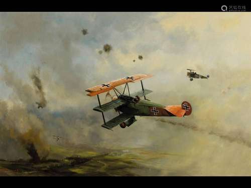 Dion Pears, 1929 Richmond-1985, air battle in WWI, one and