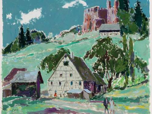 Karl Graf, 1902-1986 Speyer, landscape in the Palatinate