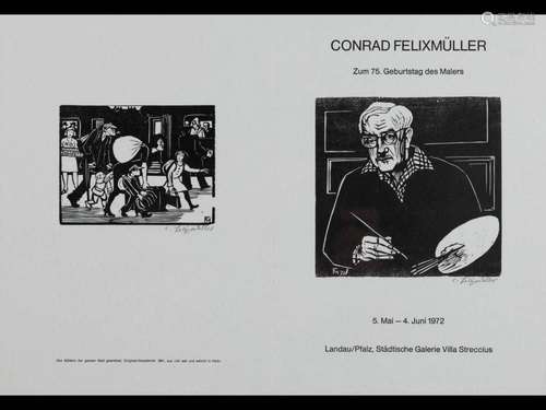 Conrad Felixmüller, 1897 Dresden-1977 Berlin, exhibition