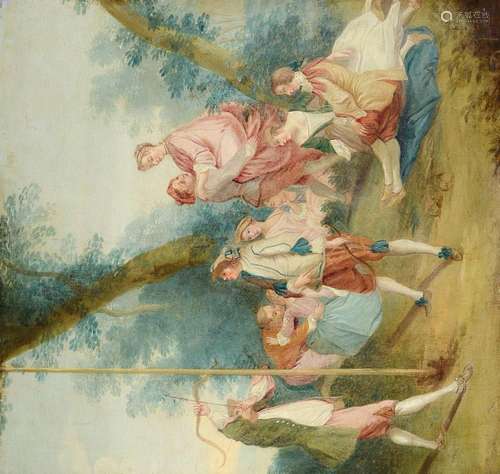 Unknown artist, France, 19th century, scene with many